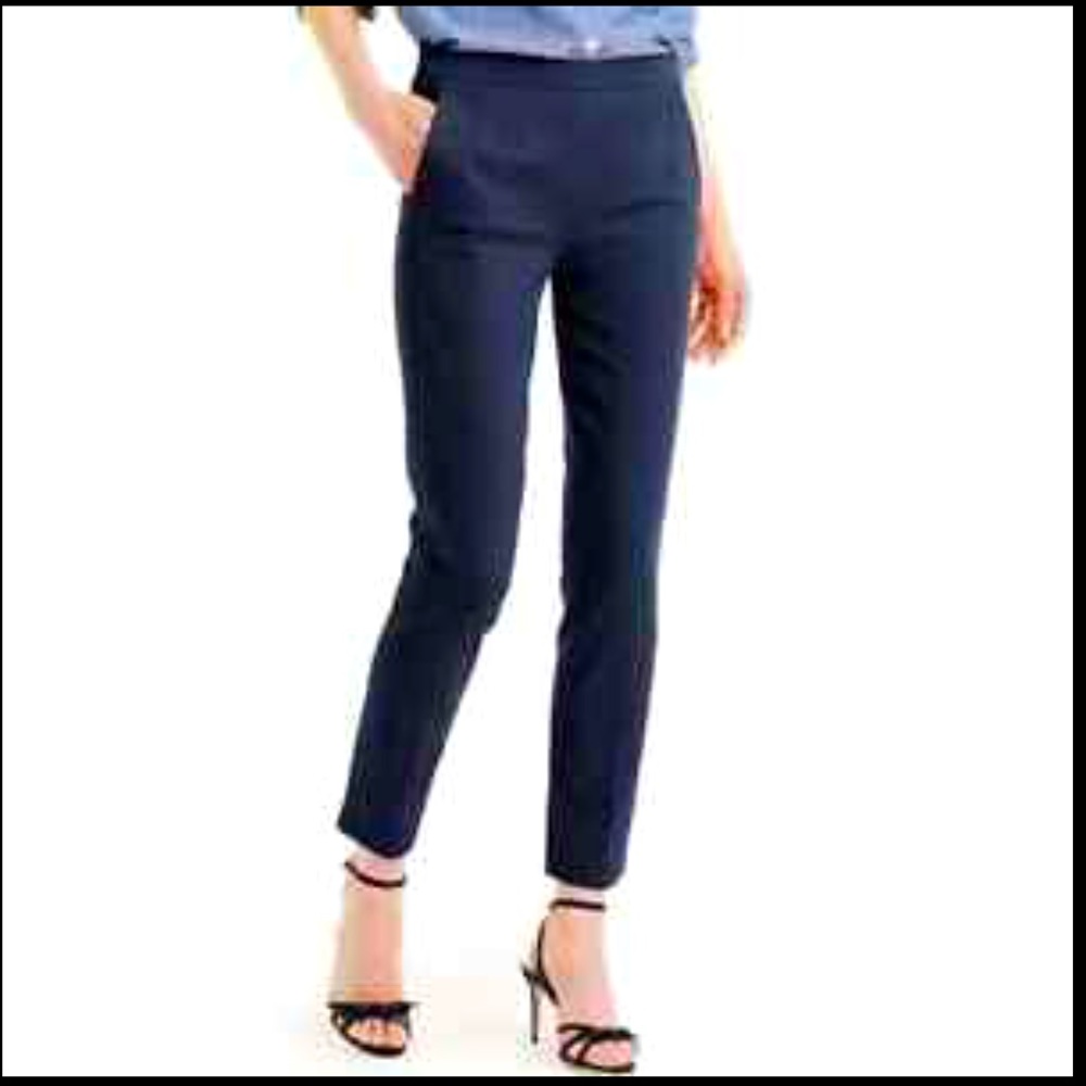 JCrew Martie Slim Crop Pant in Bi Stretch Cotton.